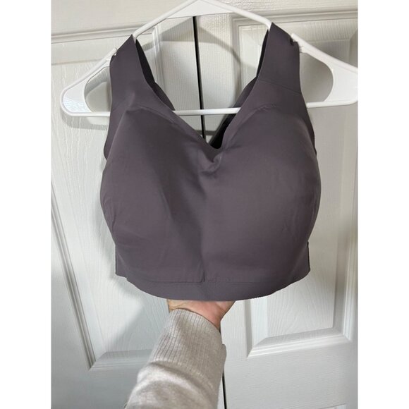 Lululemon Purple Sports Bra 36E Adjustable Crossback Straps Nylon Blend - Picture 2 of 7